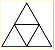 image for question "The number of Triangle in the given figure is-"