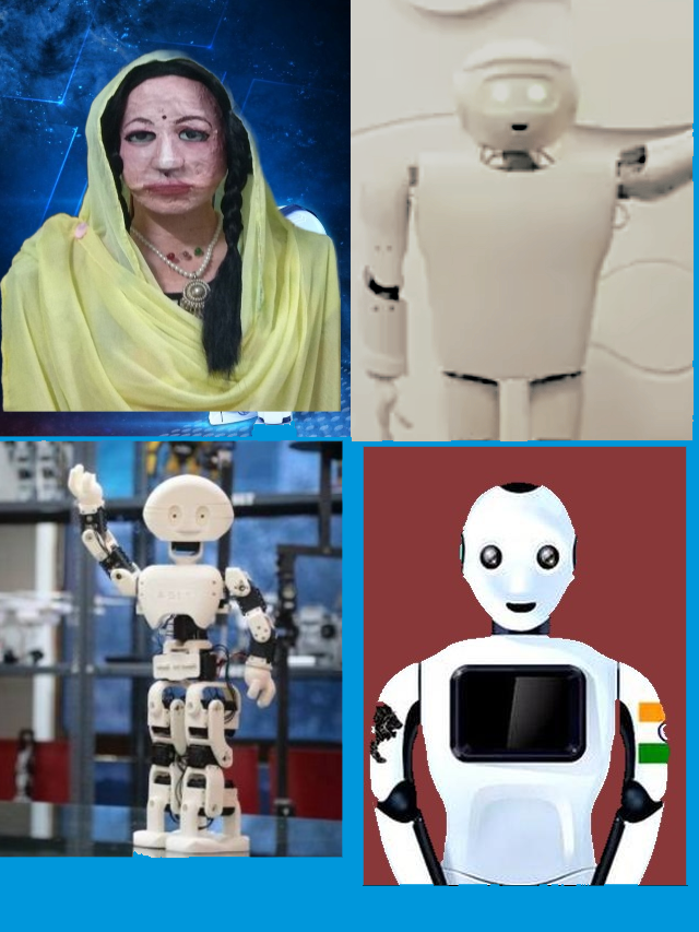 made in india robots- shalu,manav,mitra,kempa