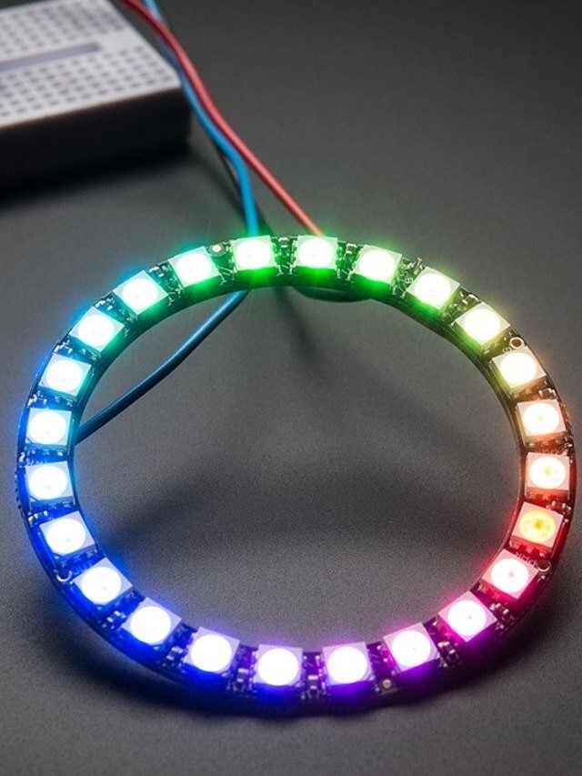 NeoPixel Ring LED  Pattern Project Source Code Arduino